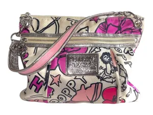 Coach Poppy Floral Pop Art Print Satchel Bag thumbnail 1