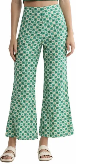 Billabong x Mami Wata Going Coastal Flare Pants NWT Multi Blue Print XL thumbnail 1