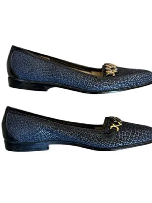 Amalfi Rangoni Leather Navy Oste Loafer Flats Shoe Size 6.5 NWOB thumbnail 5