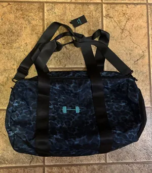 NWT Barbella Barrel Duffle Bag Blue thumbnail 1