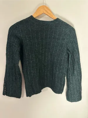 Sezane Joyce Jumper emerald small wool thumbnail 6
