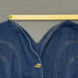 Commense Pocketed Belted Denim Dress thumbnail 6