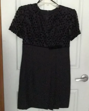 Gorgeous black dressy dress. BNWT. Size 8. thumbnail 1