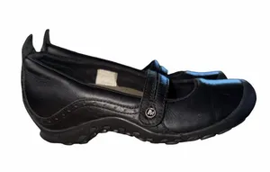 Merrell Plaza Bandeau Black Leather Mary Jane Shoes Women's Size 8 Vintage 2007 thumbnail 1