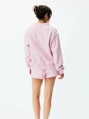 READY TO SHIP! PARKE Pink Polka Dot Mockneck L/XL thumbnail 6