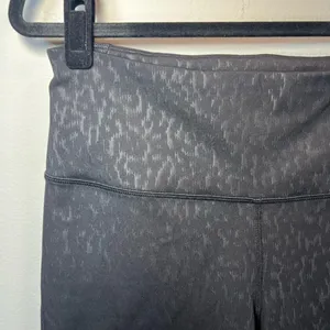 Old Navy Active Go-Dry Athletic Bike Shorts Black Cheetah Print Pocket Tie Large thumbnail 2