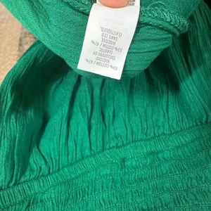 Aerie Kelly Green Smocked Strapless Midi Beachy Summer Dress XS NWT thumbnail 7