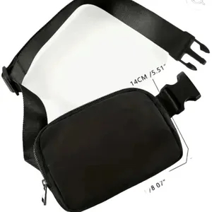 Black Fanny Pack Chest Shoulder or Waist Belt Bag New never used thumbnail 2