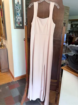 Show Me Your MuMu Blush Paris Gown Square Neck Slip Bridesmaid Prom‎ Dress XL thumbnail 14