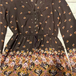 Urban Outfitters UO Ecote Helena Printed Long-sleeve Romper Size Medium thumbnail 3