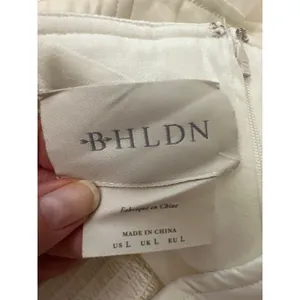 BHLDN Strapless‎ Satin Tulle Bridal Midi Dress NWT Large thumbnail 6