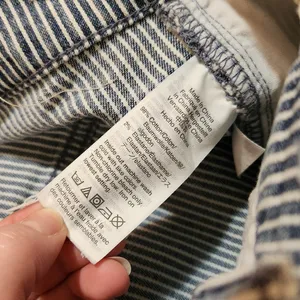Madewell Blue White Denim Stretch Piper Striped 9" Mid-Rise Skinny Jeans Size 28 thumbnail 10