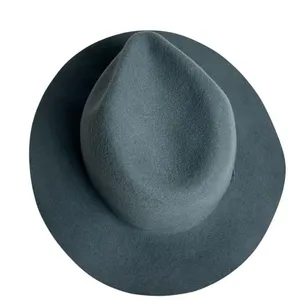 Anthropologie Women's Blue Wool‎ Fedora Hat One Size Travel Friendly thumbnail 5