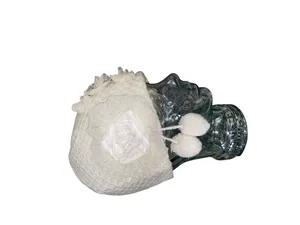 Betsey Johnson Winter Cloche hat Vintage Style Crochet Knit Beanie snow bunny thumbnail 2