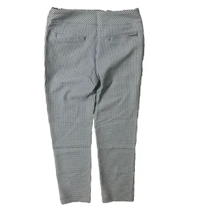 Acegolfs Eagle Performance Pull On Stretch Ankle Pant Black White Gingham Sz S thumbnail 4