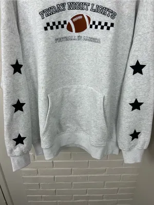 SunKissed Coconut Friday Night Lights Football Game Day Hoodie Size L thumbnail 3