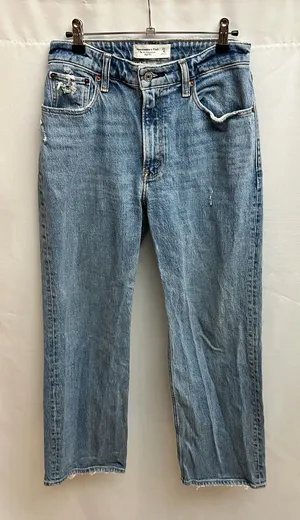 Abercrombie & Fitch 90s Relaxed Jeans Womens 27/4S High Rise Light Wash thumbnail 1