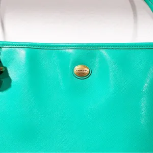 Coach Purse Peyton Saffiano Leather Zip Top Tote Handbag NoA1481-F27349 Green thumbnail 3