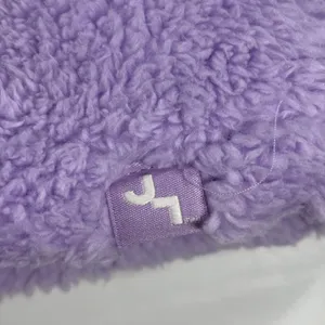 JoyLab Womens Mixed Media Sherpa Fleece Puffer Vest Purple Large New Winter Chic thumbnail 4