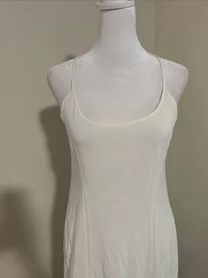 lovestitch White Eyelet Hem Maxi Slip thumbnail 4