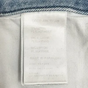 Good American Good Curve Straight Jeans Medium Wash Fray Pockets Size 26 | 2 thumbnail 10