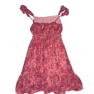 LUSH Dress Pink Floral Babydoll Chiffon Sundress Peasant Elastic Waist Women XS thumbnail 4