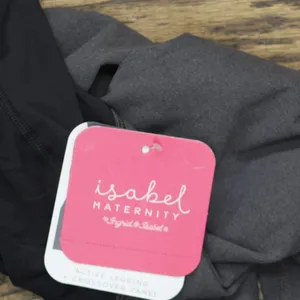 NWT Isabel Maternity By Ingrid & Isabel Active Maternity Leggings Gray XS thumbnail 8