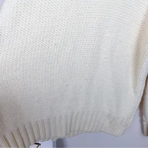 Charlie Holiday Pullover Casual Cream Cable Knit Sweater Size 4 thumbnail 6