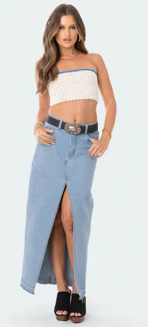 Edikted Crochet Top  thumbnail 1
