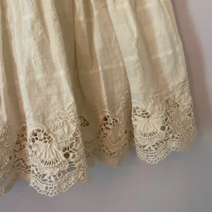 Misa Los Angeles Cream Ivory Lace Tiered Mini Skirt Fairy Whimsy Women's Small thumbnail 4