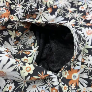 Patagonia Womens Baggies Shorts Floral Daisy Print Black White Small thumbnail 7