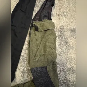 The Winding Road Black Cotton CrossBody Purse thumbnail 6