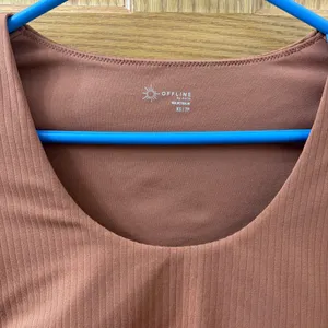 Aerie Offline Cropped Activewear Long Sleeve Top thumbnail 3