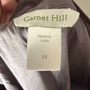 garnet hill‎ Tiered Ruffle Tulle Grey Mini Skirt Size 14 thumbnail 5