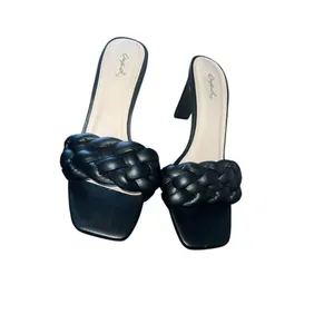 ✨Quipid Block Heel Braided Black Sz 10 Sandals✨ thumbnail 2