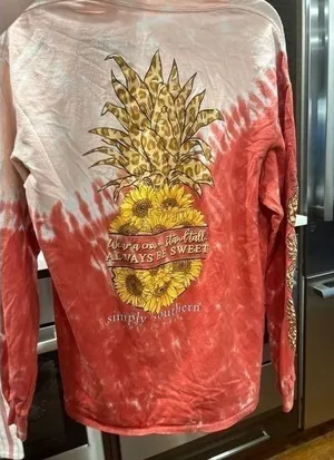 Simply‎ southern long sleeve sunflowers size medium thumbnail 1