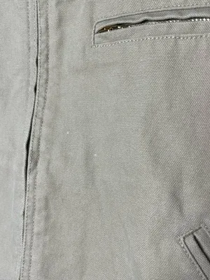 TNA Barkley Relaxed Lightweight Canvas Corduroy Collar Workwear Jacket in Tan thumbnail 7