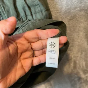 Athleta Wanderbout‎ Olive Green Linen Utility Vest Size XS thumbnail 5
