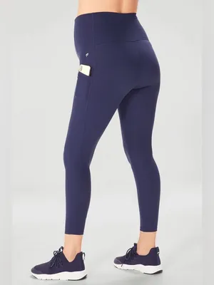 Fabletics Maternity High Rise Pocket Leggings Navy Large thumbnail 3