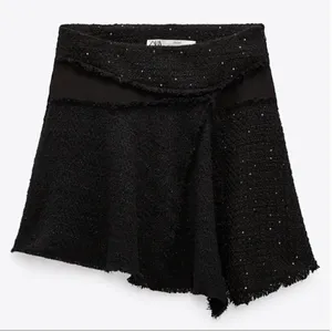 NWT Zara Tweed Sequin A Line Mini Skirt thumbnail 2