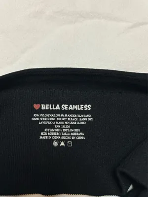 Bella Seamless Black Halter Crop Top Size M thumbnail 3