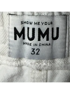 Show Me Your Mumu Tucson White Denim Shorts 32 thumbnail 9
