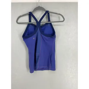 Lululemon Womens Tank Top Purple Blue Racerback Shelf Bra Size 6 thumbnail 3