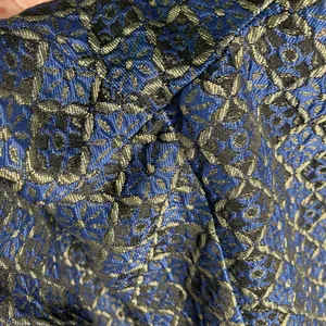 Free People Harley Pant Womens Large Jacquard Blue‎ Gold Geometric Drawstring thumbnail 12
