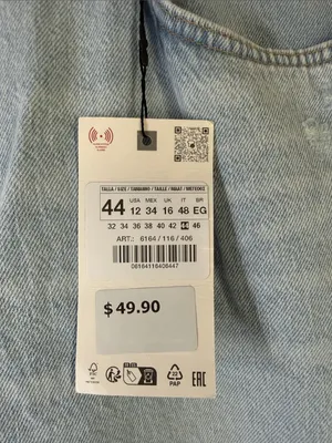 Zara‎ Light Blue Cropped Jeans thumbnail 2