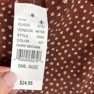 PacSun LA Hearts Brown Ruched Tank size S NWT thumbnail 9