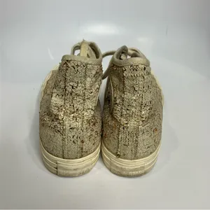 Converse all star Hi Parchment Hightop Sneakers cream sequin women’s size 9‎ thumbnail 6