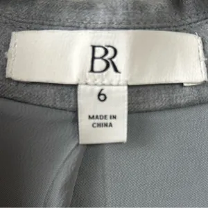 Banana Republic Standard Wool Flannel Blazer in Gray Flannel Size 6 Workwear thumbnail 8