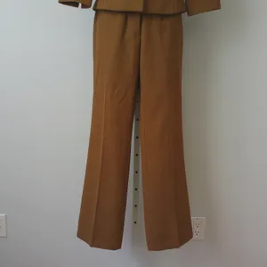Bras Nasim Wool Office Siren Equestrian MobWife Blazer Pant Suit XS Brown thumbnail 3