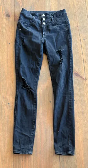 Refuge Black Skinny Jeans thumbnail 1